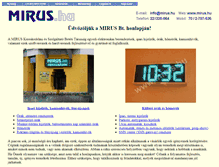 Tablet Screenshot of mirus.hu